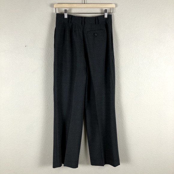 Lands End Pants Gray Wool Blend Trouser Timeless Staple Basic Womens 6 Petite - Picture 15 of 16